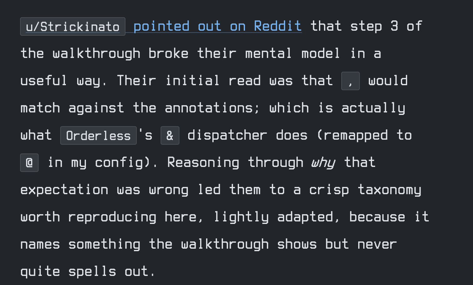 u/strickinato featured on chiply.dev